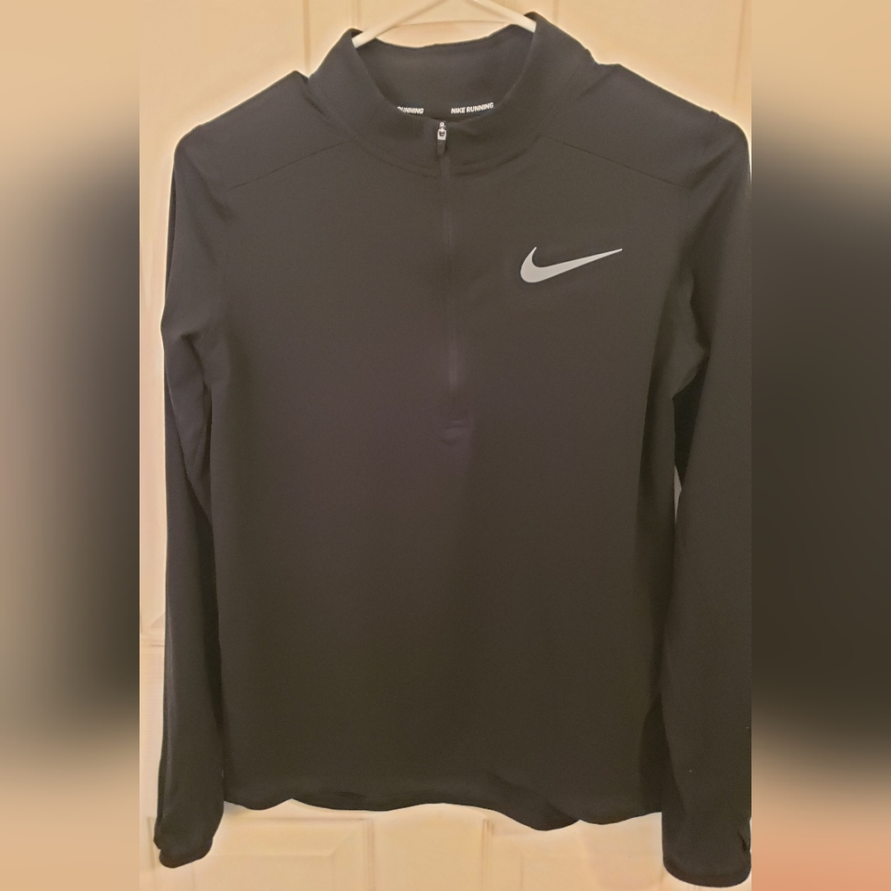 Black Nike Running Pullover, Half-Zip, Youth XL, Used - Good Condition